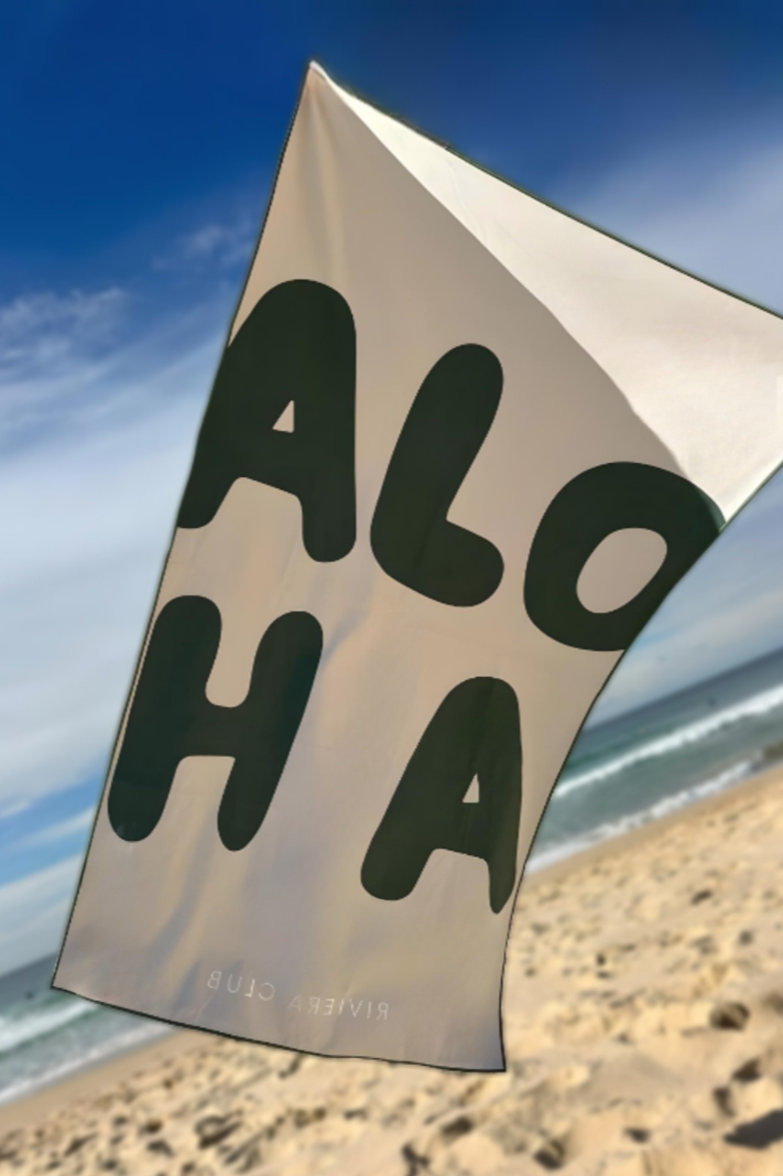 Aloha beach towel