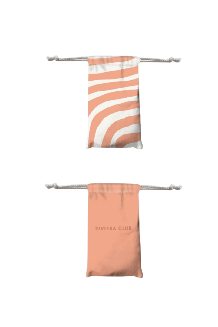 Coral wave beach towel