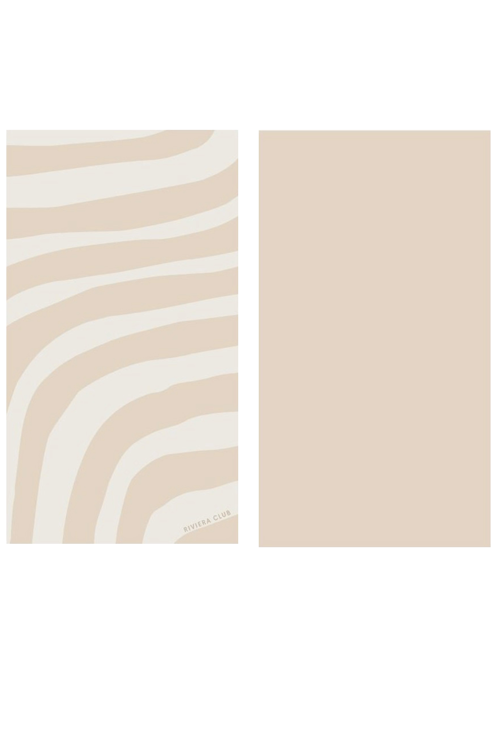 Nude wave beach towel