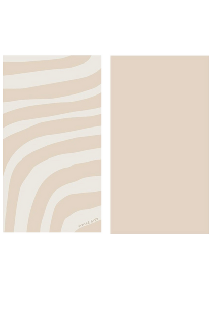Nude wave beach towel
